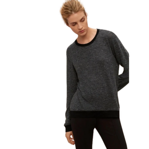 3/$30 _ ARITZIA | WILFRED Berri Pullover Crew Sweater Lightweight grey small